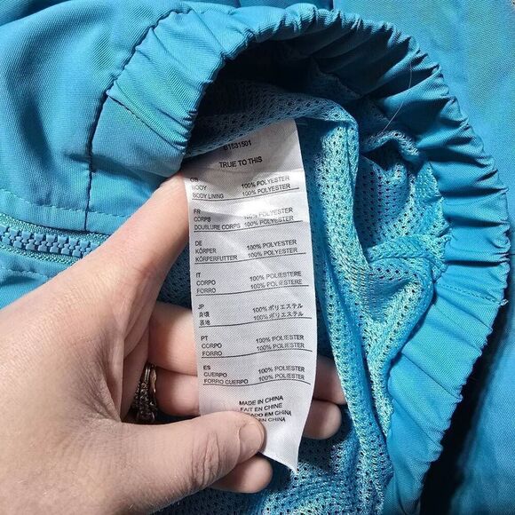 5/$25 WOMENS VOLCOM ENEMY STONE JACKET S atlantic light weight blue thin - Picture 5 of 5